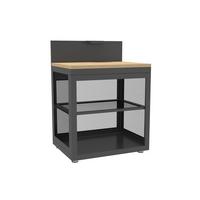 Outdoorküchenunterschank Origin Anthrazit - Anthrazit, Basics, Metall (80/110/60cm) - Gardenson