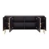 TV-BÄNK HONG KONG -EXKLUSIV- - svart/guldfärgad, Lifestyle, metall/trämaterial (160/71,9/37,5cm) - Mömax