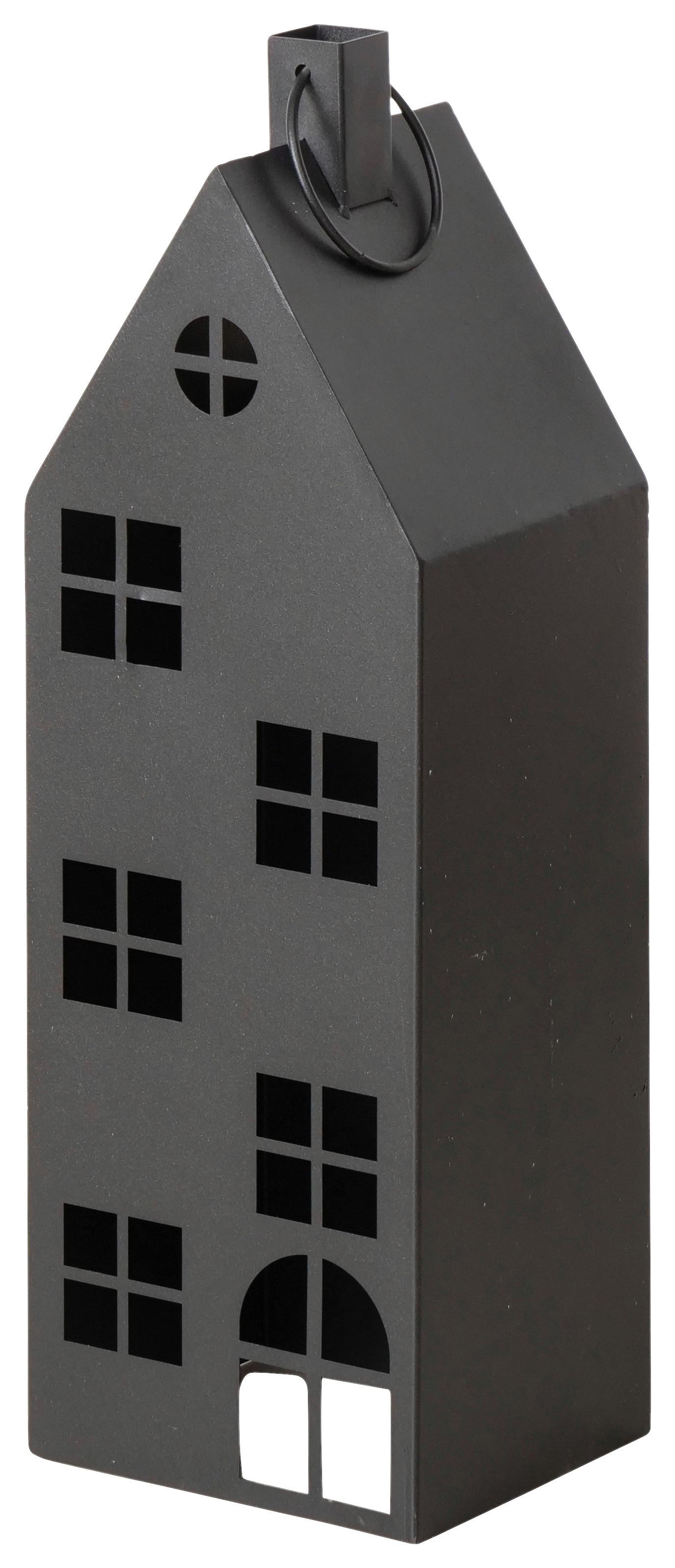 Laternenhaus Alba I Schwarz - Schwarz, Basics, Metall (22/66/18cm) - Mömax