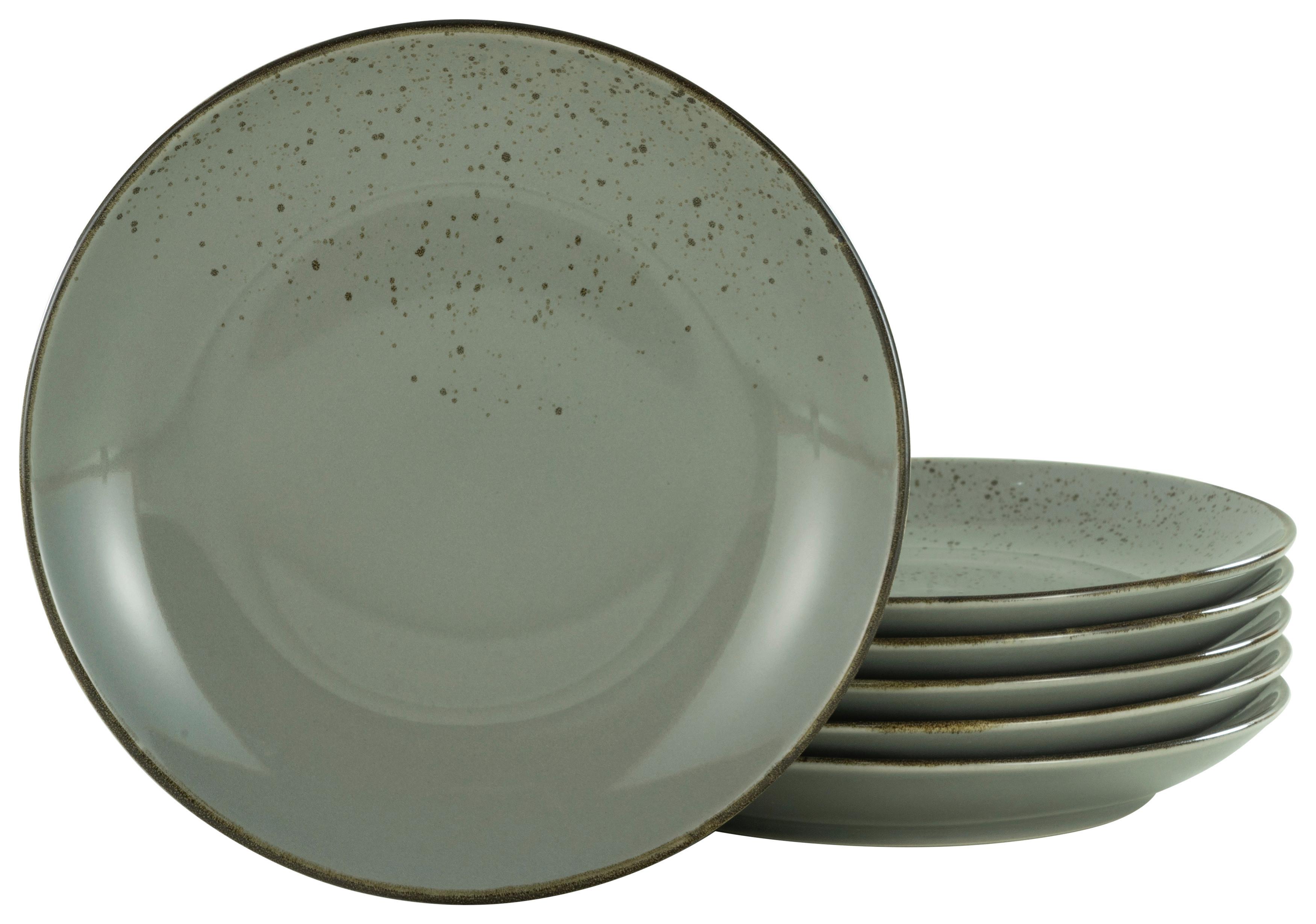 Set Krožnikov Stone, 6-Delni - siva, Trend, keramika (27cm) - Creatable