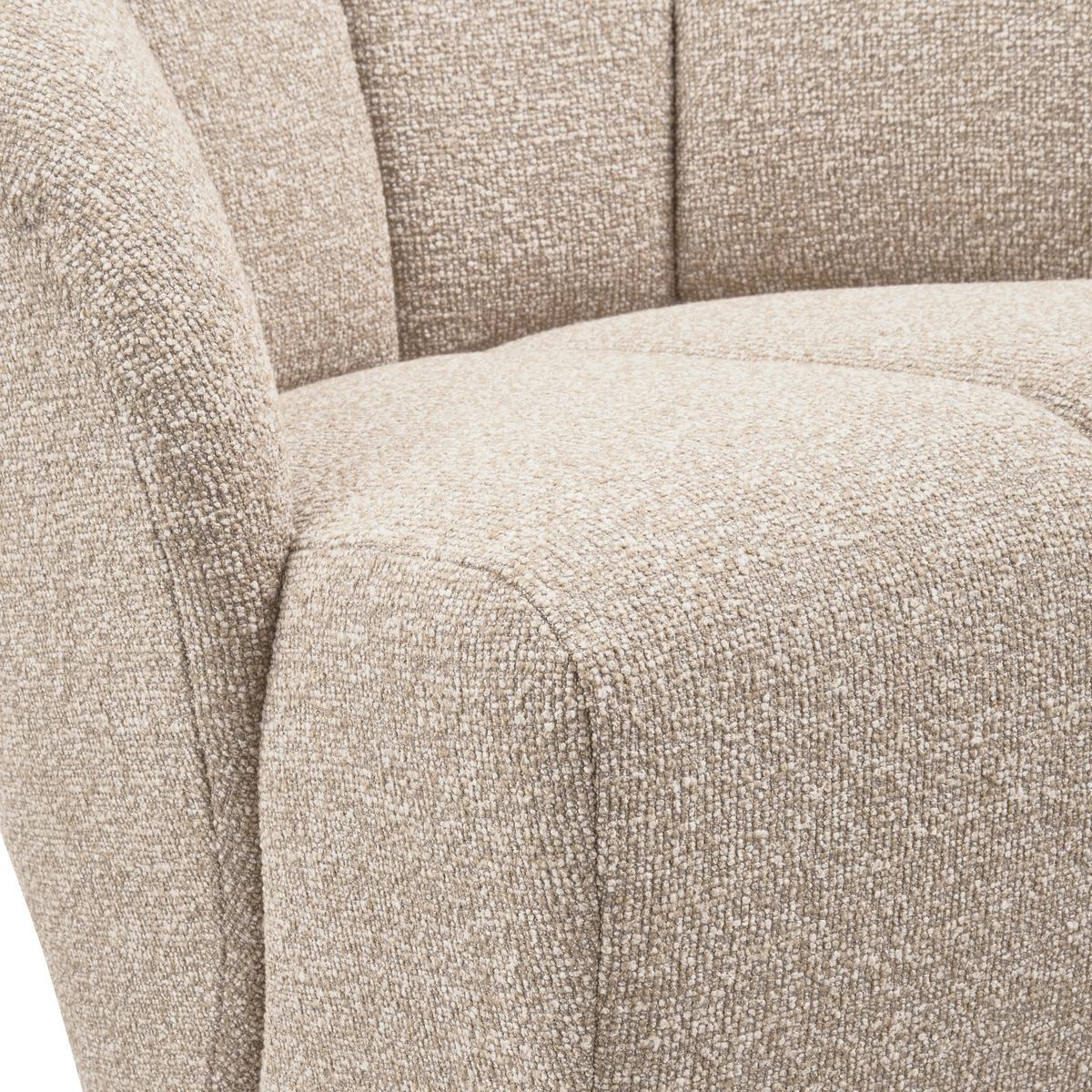 Sessel Mojo Beige B: 68cm - Beige/Schwarz, Design, Kunststoff/Textil (68/75/77cm) - Livetastic