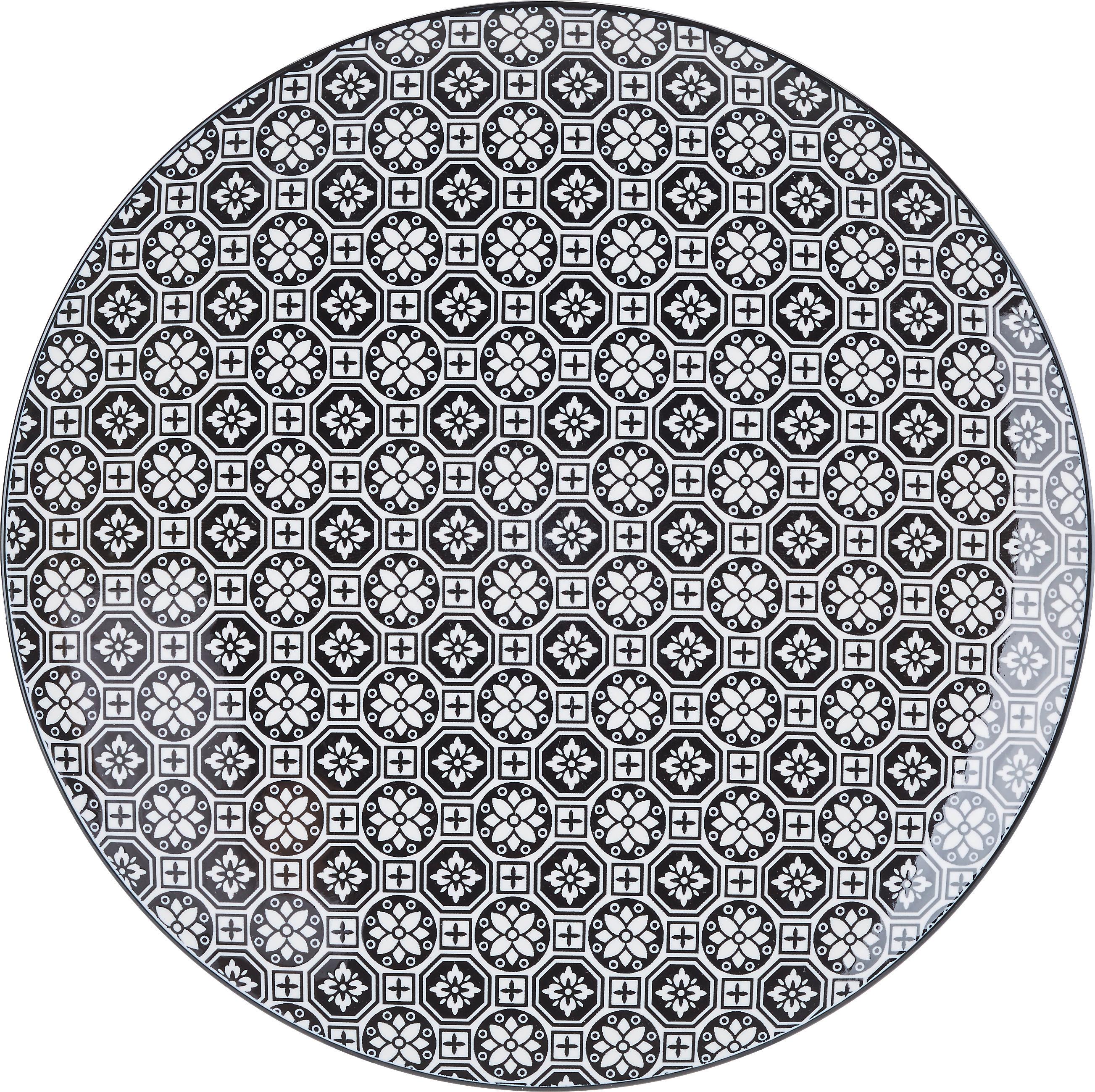 MATTALLRIK SHIVA - vit/svart, Lifestyle, keramik (26/2,5cm) - Modern Living