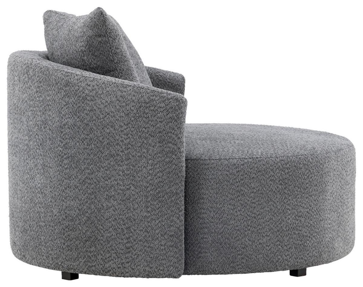 XXL-SESSEL KELSO - Grau, Design, Textil (120/72/118cm) - Livetastic