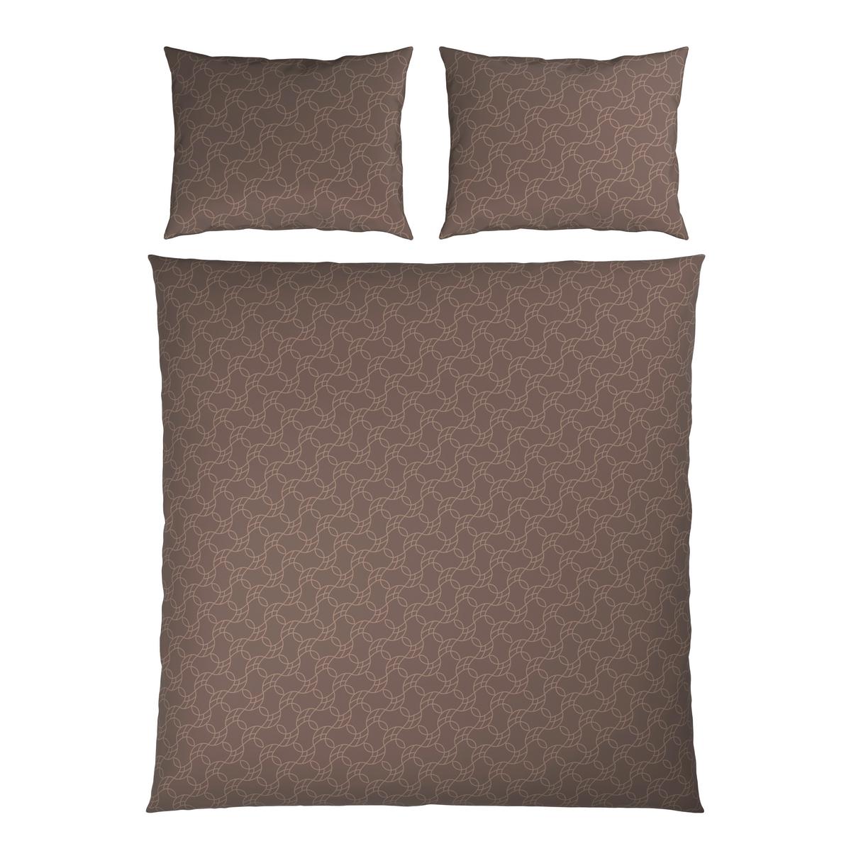 Posteljnina Arc Xxl - rjavosiva, Romantika, tekstil (200/200cm) - Mömax