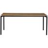 MATBORD LIDO - svart/ekfärgad, Modern, metall/trämaterial (180/76/90cm) - Mömax