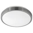 LED-Deckenleuchte max. 22 Watt 'Competa 1' - Weiß/Nickelfarben, MODERN, Kunststoff/Metall (24,5/5,5cm) LED-Deckenleuchte max. 22 Watt 'Competa 1' - Weiß/Nickelfarben, MODERN, Kunststoff/Metall (24,5/5,5cm)