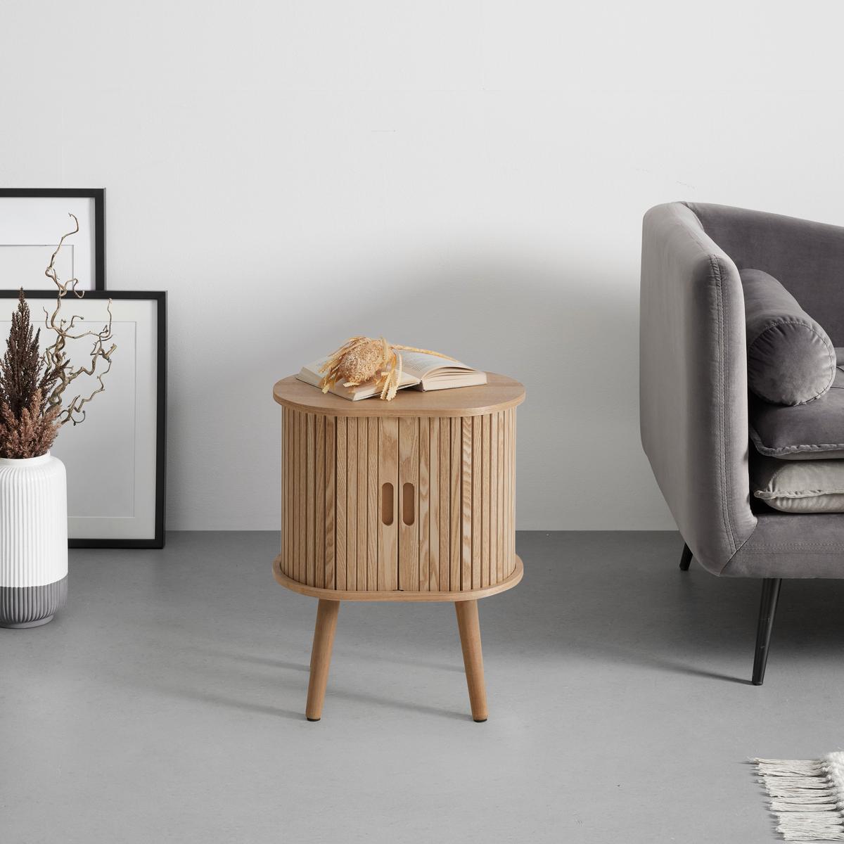 Beistelltisch Skandy Naturfarben - Naturfarben, MODERN, Holz/Holzwerkstoff (40/50/30cm) - Premium Living
