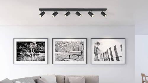 Strahler Robby max. 35 Watt - Schwarz, Design, Metall (115/6/12cm) - Globo