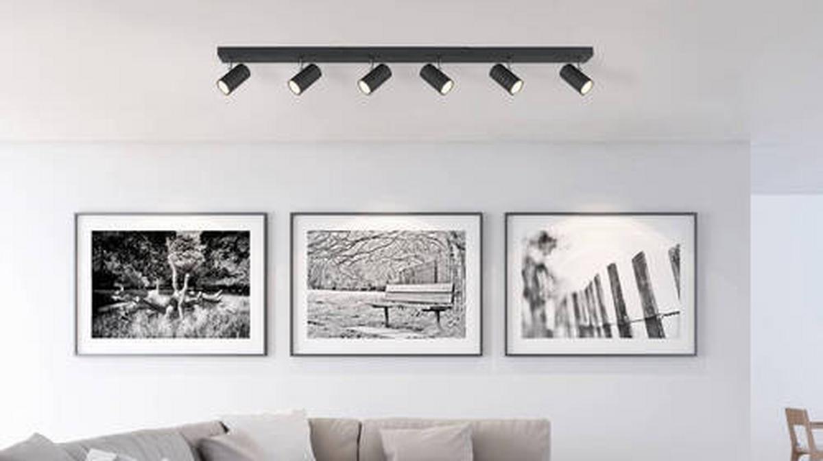Strahler Robby max. 35 Watt - Schwarz, Design, Metall (115/6/12cm) - Globo