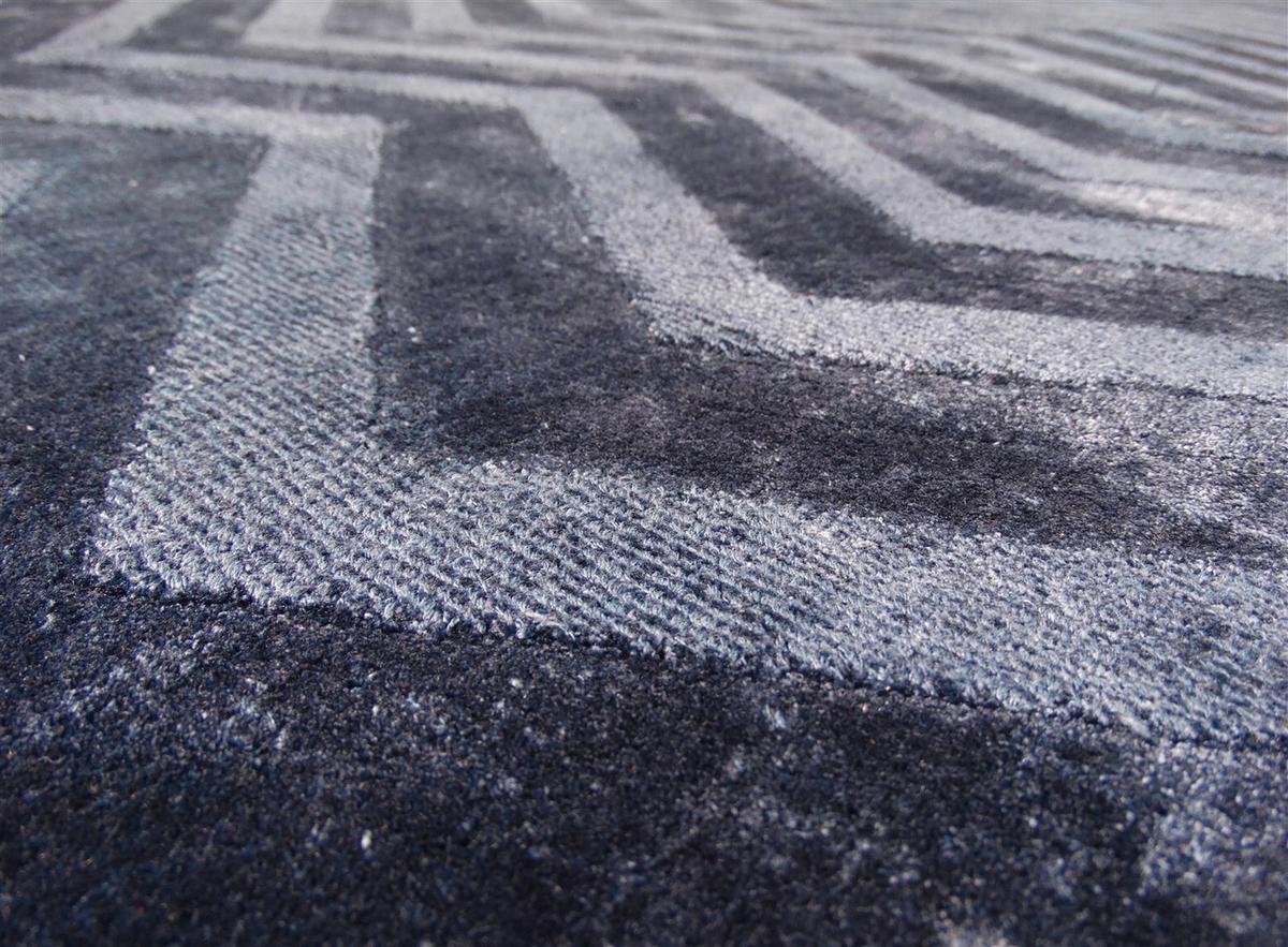 WEBTEPPICH LUXURY 410 MARINEBLAU 200X290 - Dunkelblau, Basics, Textil (200/290cm) - Kayoom