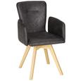 Armlehnstuhl in Wildeiche - Eichefarben/Anthrazit, MODERN, Holz/Textil (57/91/59cm) - Premium Living Armlehnstuhl in Wildeiche - Eichefarben/Anthrazit, MODERN, Holz/Textil (57/91/59cm) - Premium Living