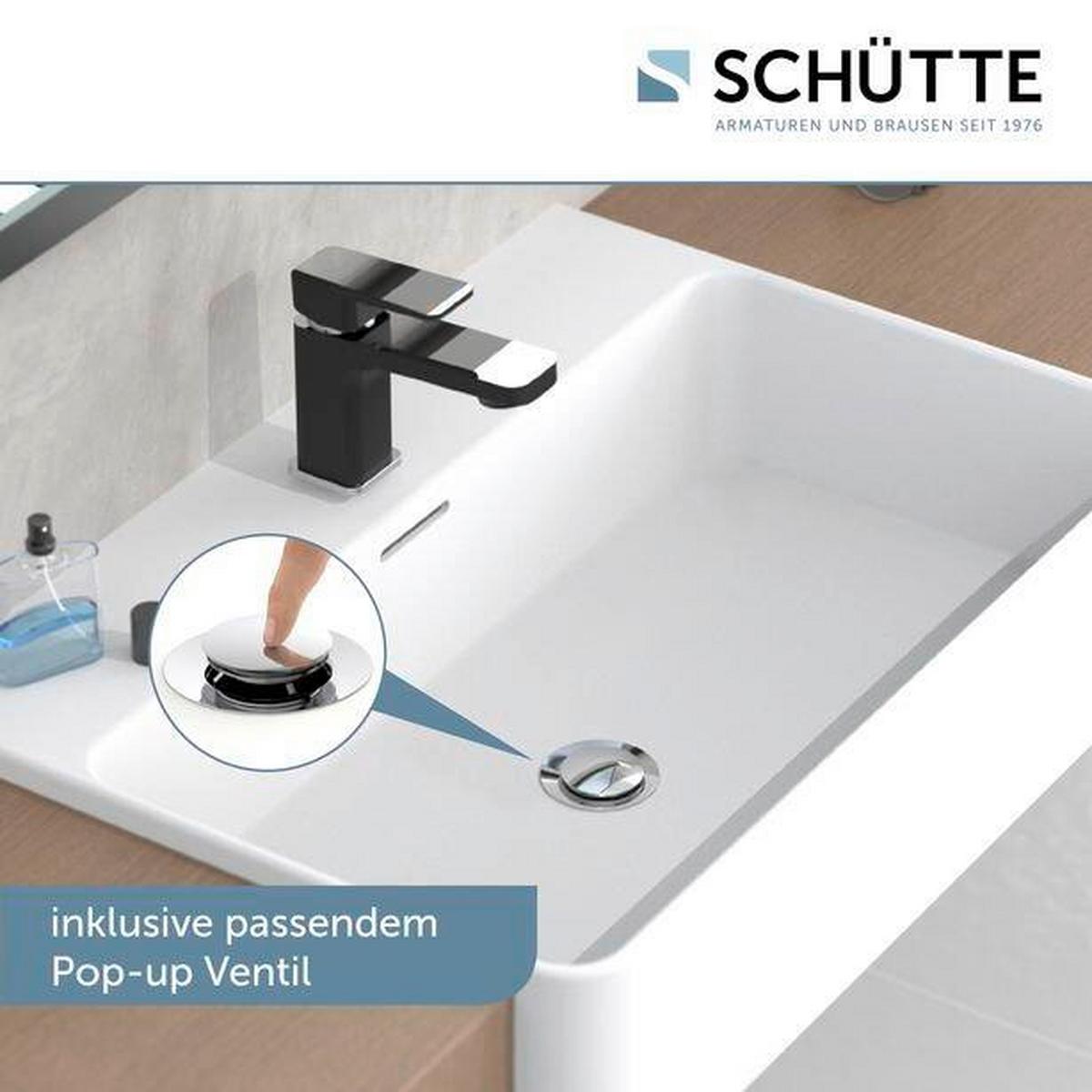 Baterie lavoar Madagaskar - culoare crom/negru, Basics, metal (5,5/16cm) - Schütte