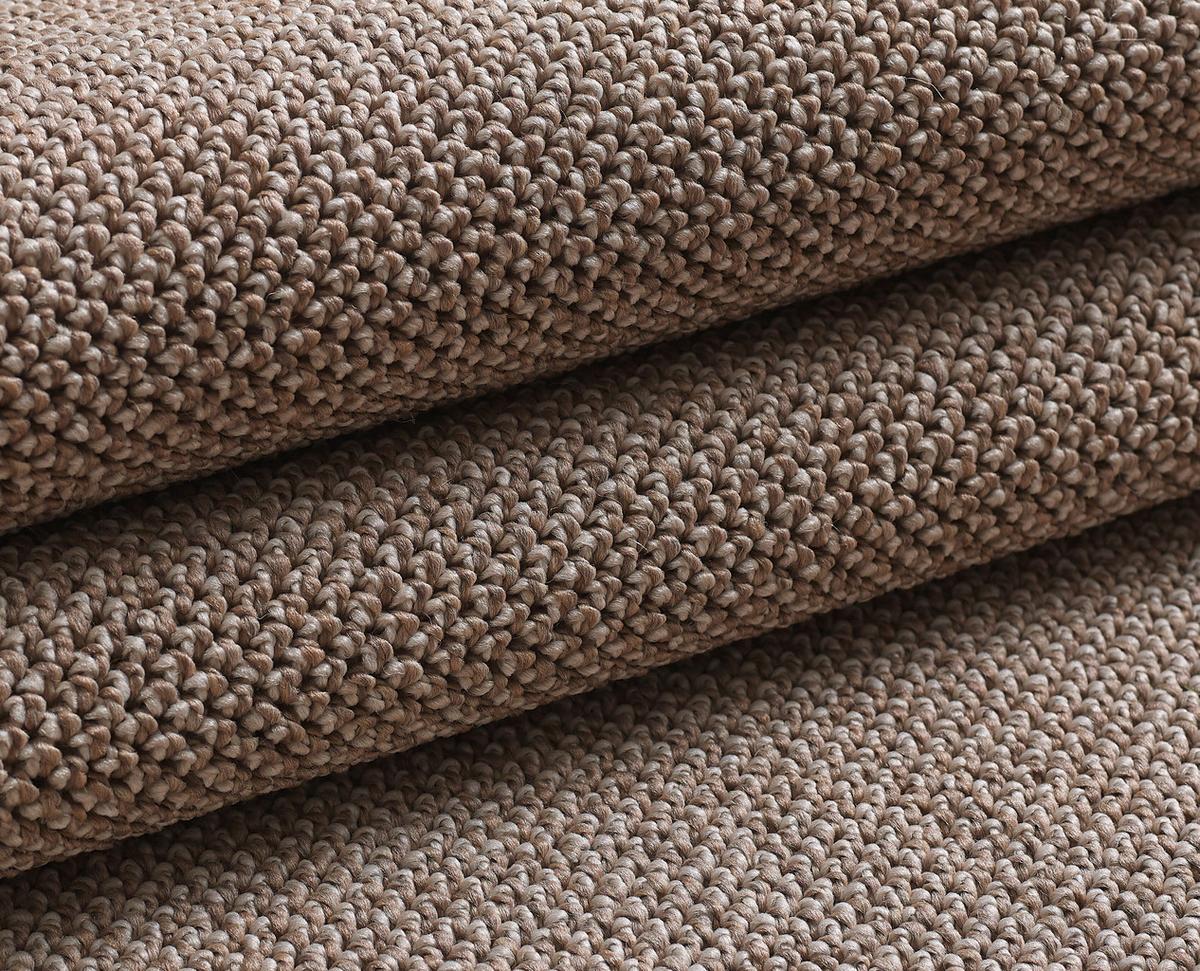 Webteppich Loom Braun Ø ca. 120cm - Braun, Basics, Textil (120cm) - Novel