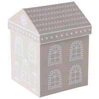 Dekobox Villana I In Weiss/beige - Weiss/Beige, Romantik / Landhaus, Papier (11/15/11cm) - Premium Living