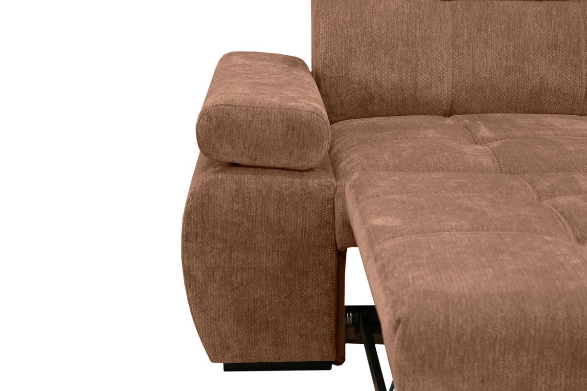 Kutna Garnitura Vegas - crna/terakota, Design, drvo/tekstil (294/173cm) - Modern Living