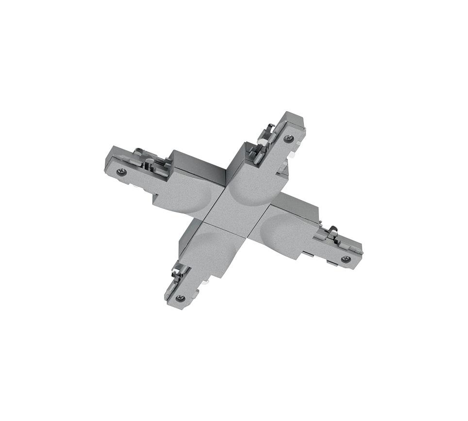 Schienensystem-Verbinder Duoline Titanfarben - Titanfarben, Basics, Kunststoff (16/2/17cm) - Trio Leuchten