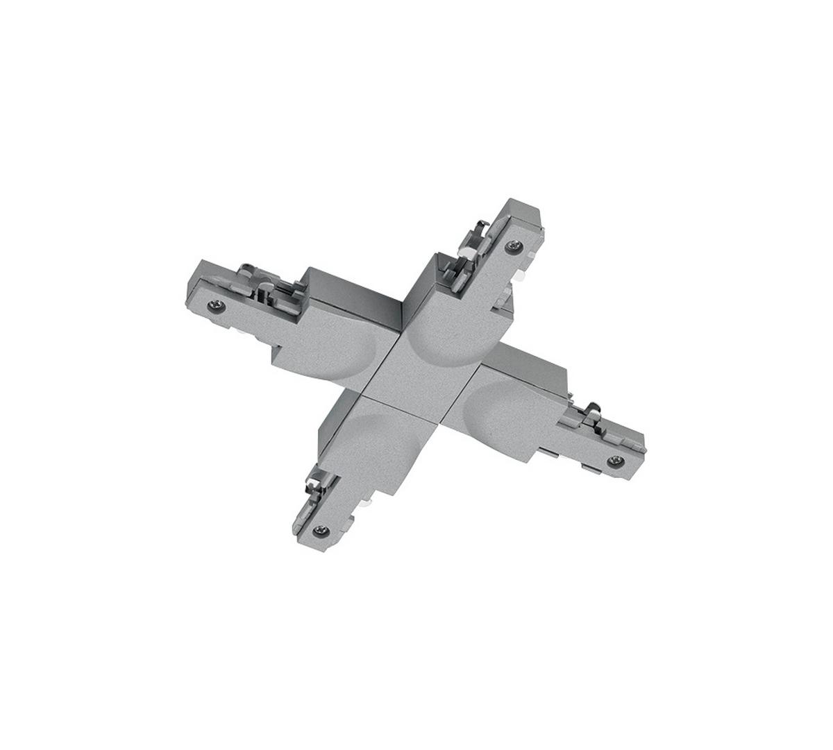 Schienensystem-Verbinder Duoline Titanfarben - Titanfarben, Basics, Kunststoff (16/2/17cm) - Trio Leuchten