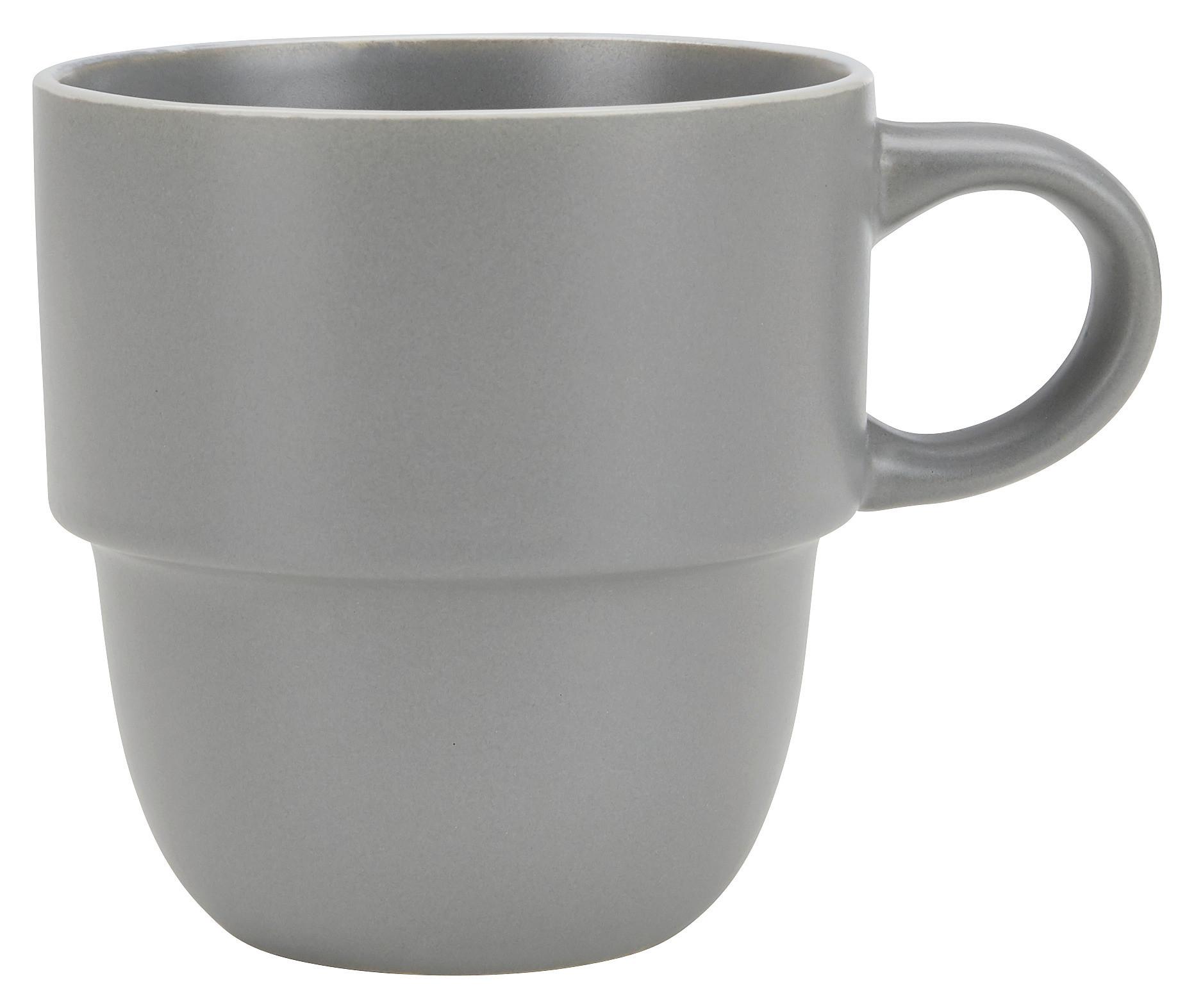 KAFFEEBECHER RAGNAR - Grau, MODERN, Keramik (0,36l) - Modern Living