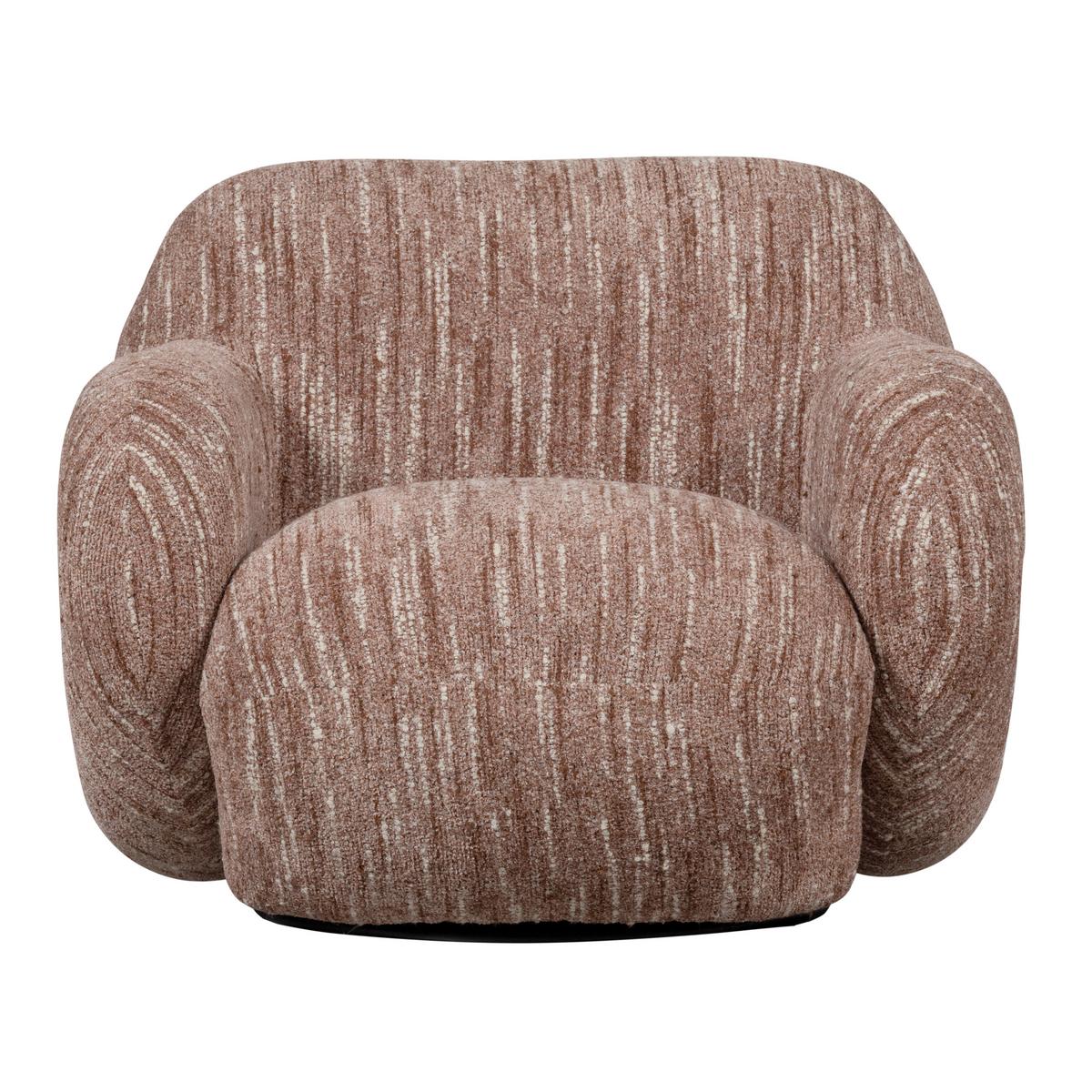 SESSEL Folke Altrosa B: 88cm - Altrosa/Schwarz, Design, Kunststoff/Textil (88/70/88cm) - Livetastic
