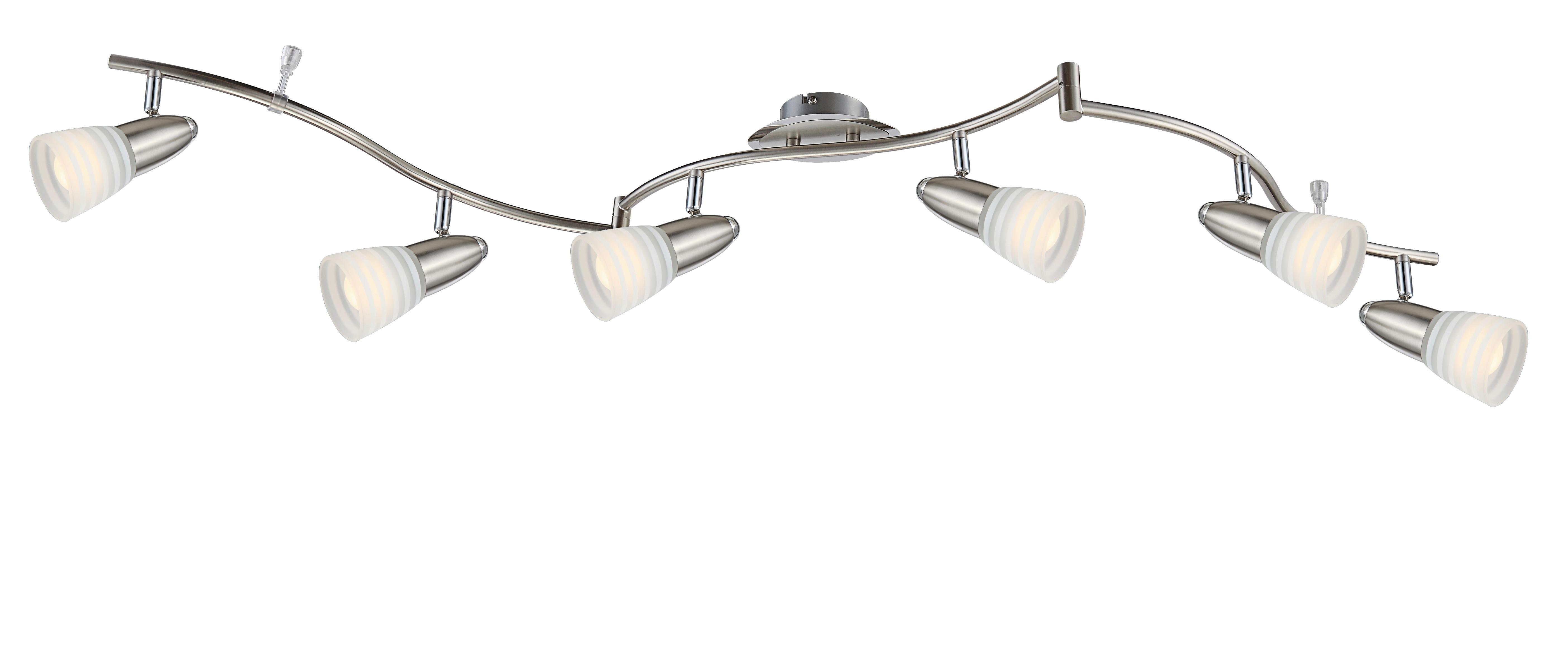 LED-Strahler Caleb in Opal max. 4 Watt - Basics, Glas/Metall (145/27,5/18,5cm) - Globo