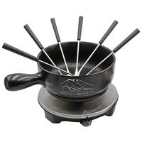 Fondueset FON - Schwarz, Keramik (28/24/8.5cm)