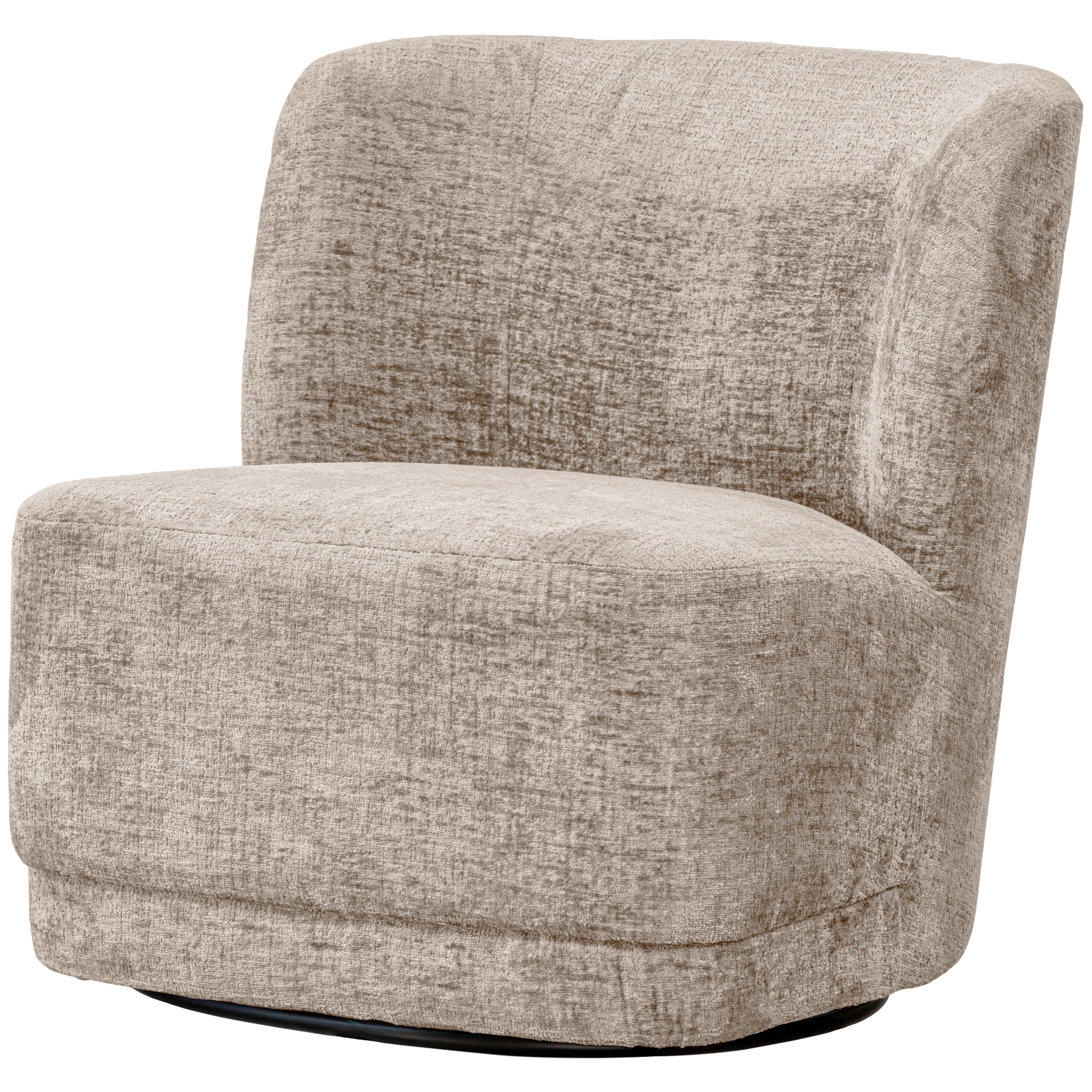 Cocktailsessel Atty Sandfarben - Sandfarben/Schwarz, Design, Kunststoff/Textil (74/75/65cm) - Livetastic