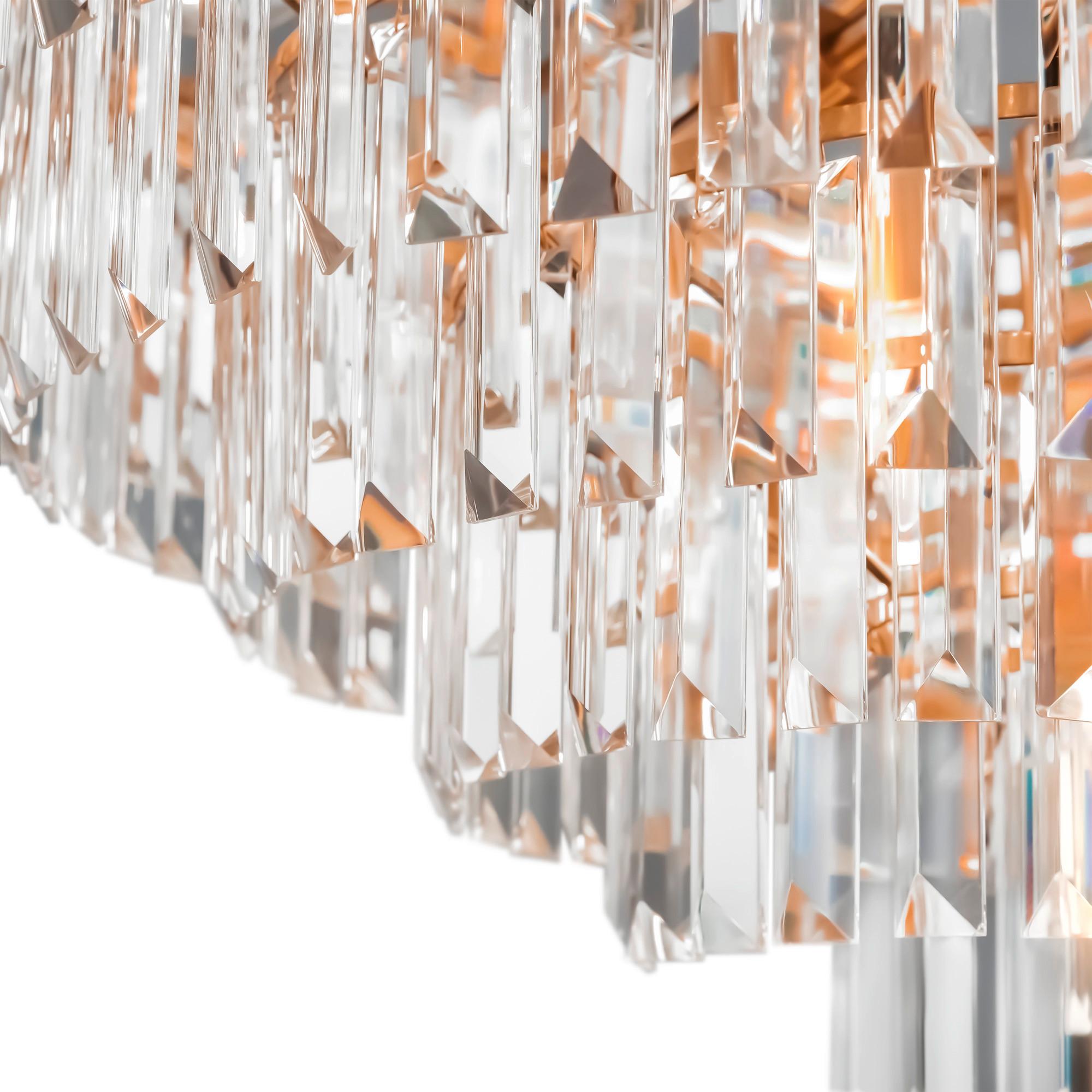 PENDELLEUCHTE REVERO - Messingfarben, Trend, Glas/Metall (80/80/52cm) - MAYTONI