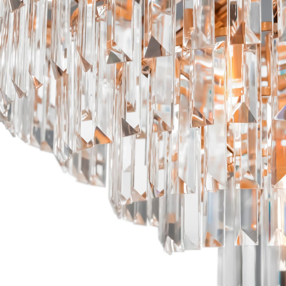 PENDELLEUCHTE REVERO - Messingfarben, Trend, Glas/Metall (80/80/52cm) - MAYTONI