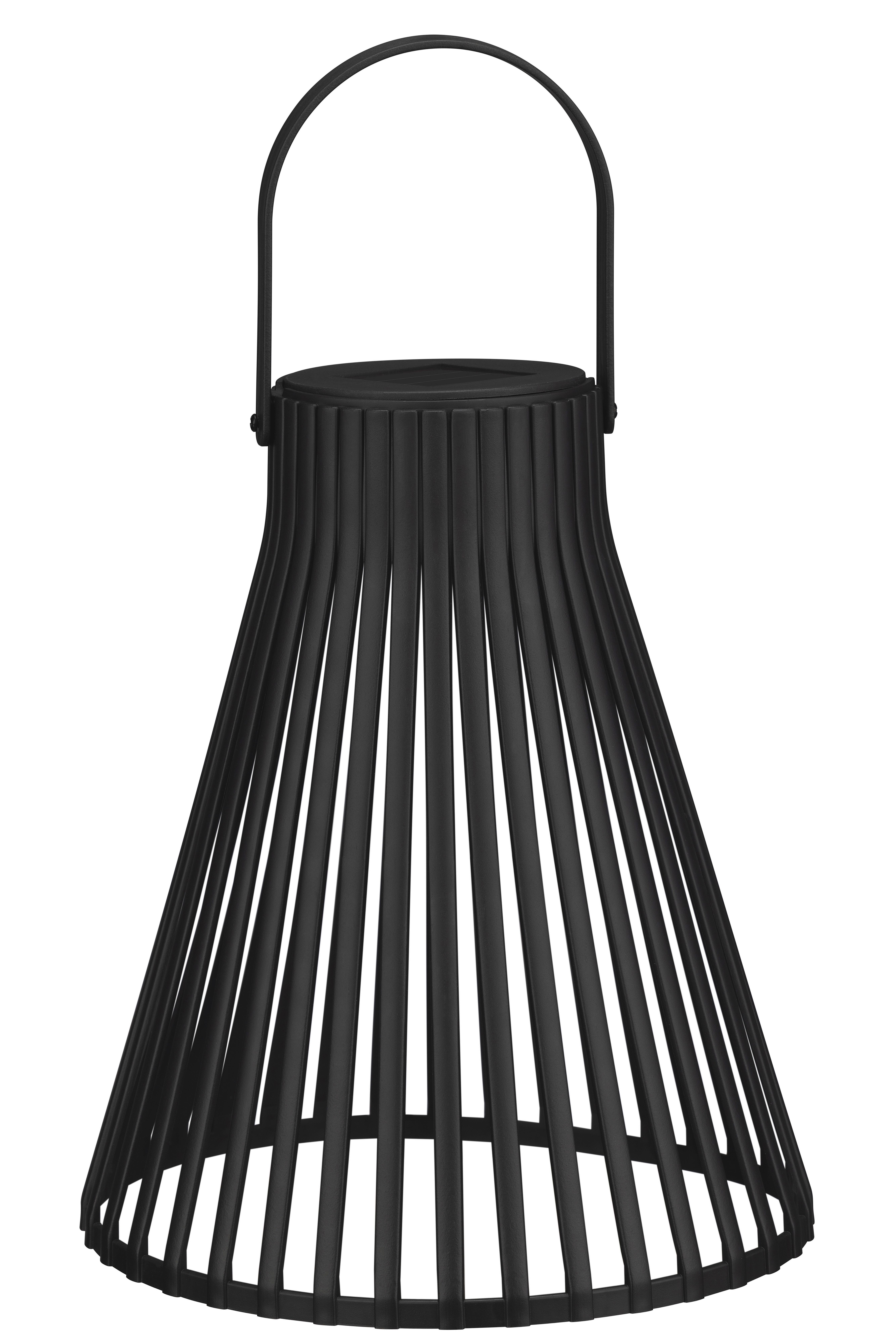 Solarleuchte Schopi Schwarz max. 0,06 Watt - Schwarz, KONVENTIONELL, Kunststoff/Metall (20/24,5-33,5cm) - Mömax