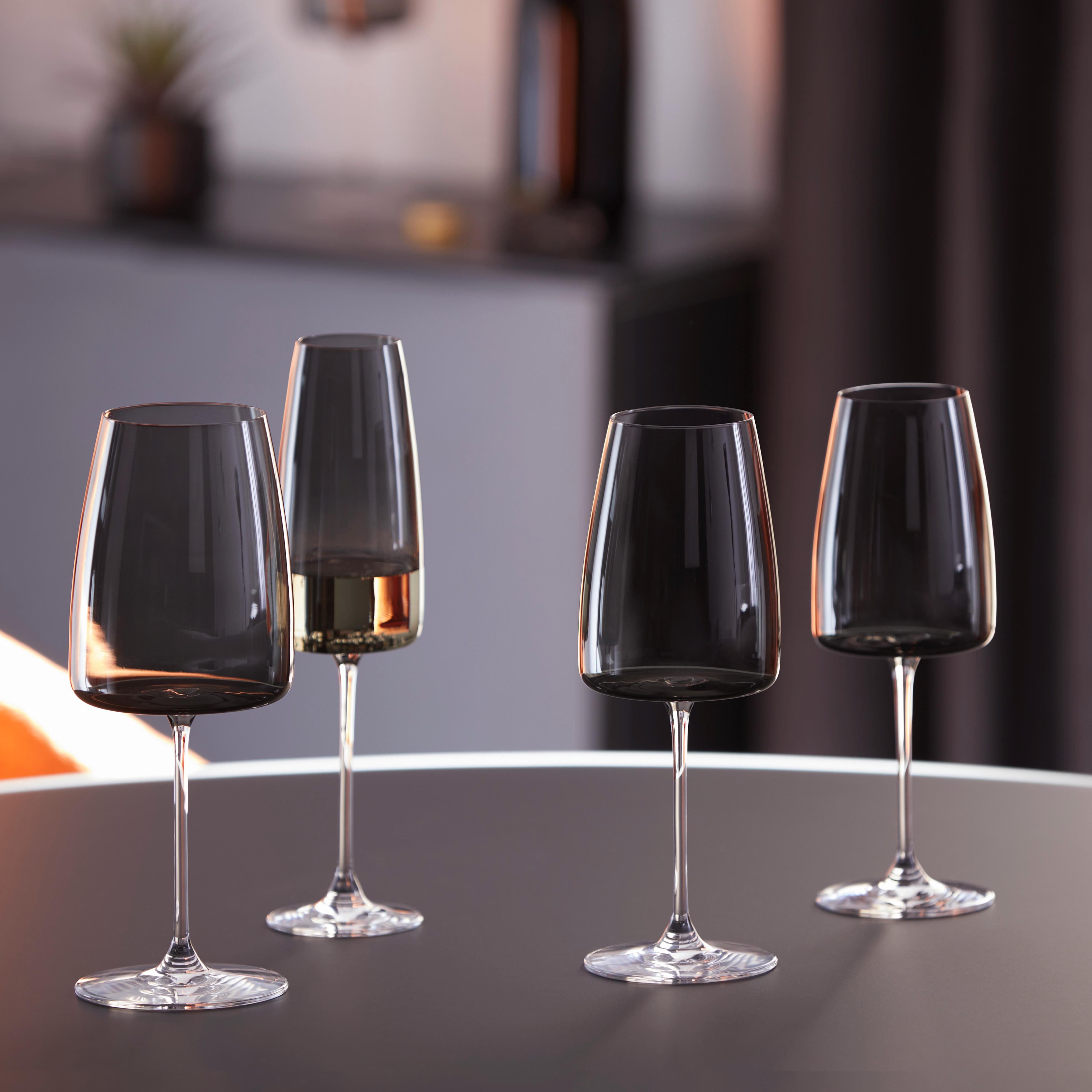 MOUSSERANDE VINGLAS NICKI - svart, Modern, glas (6,6/25cm) - Gourmesto