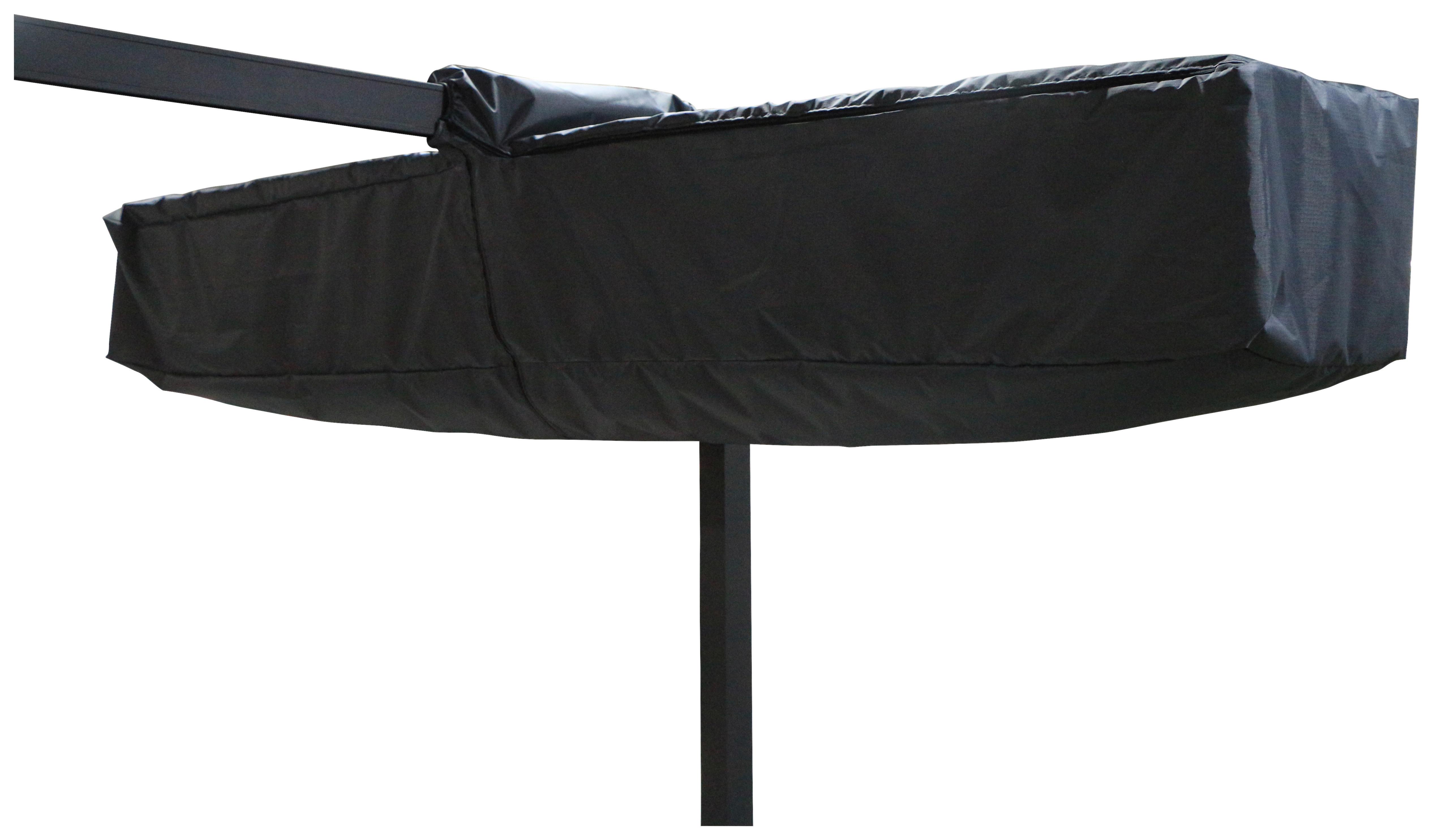 Schirmmarkise Enna 43x252 cm Anthrazit mit Schutzhülle - Anthrazit, KONVENTIONELL, Textil (43/40/252cm) - Ambia Garden