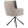 STOL MED ARMSTÖD SOPHIE - grå/svart, Modern, metall/textil (60/93/67cm) - Premium Living