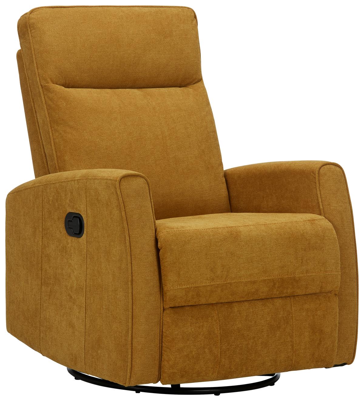 Relax Fotel Melinda - sárga/currysárga, Modern, textil/fém (76/103/93cm) - Mömax