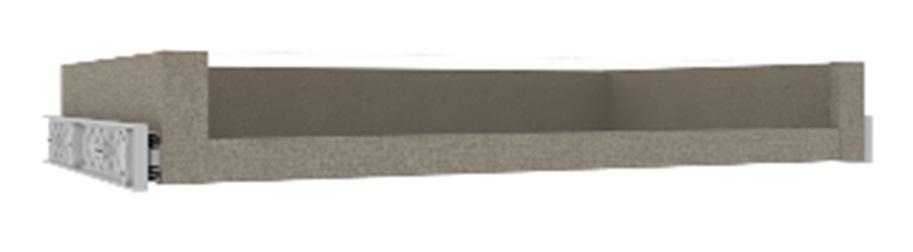 LÅDA UNIT -BASED- - brun, Modern, trämaterial/glas (83/12/45cm) - Based