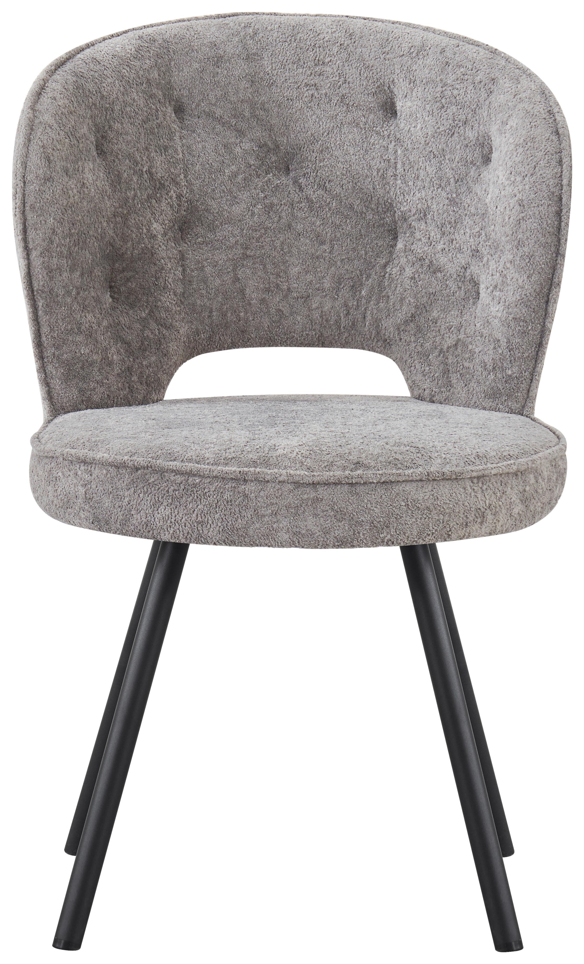 STOL MINA - mörkgrå/svart, Design, metall/trä (52/86/61cm) - Mömax