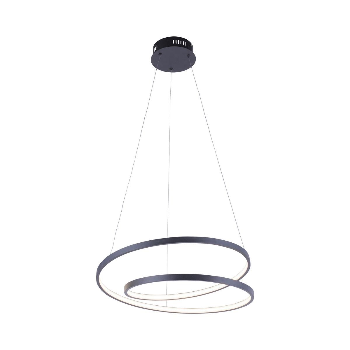 LED-Hängeleuchte Roman max. 32 Watt - Schwarz, Design, Kunststoff/Metall (60/60/100cm) - Paul Neuhaus