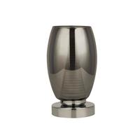 LED Asztali Lámpa Cyclone Eu97293-1sm - krómszínű, Design, műanyag/üveg (11.5/20.5cm)