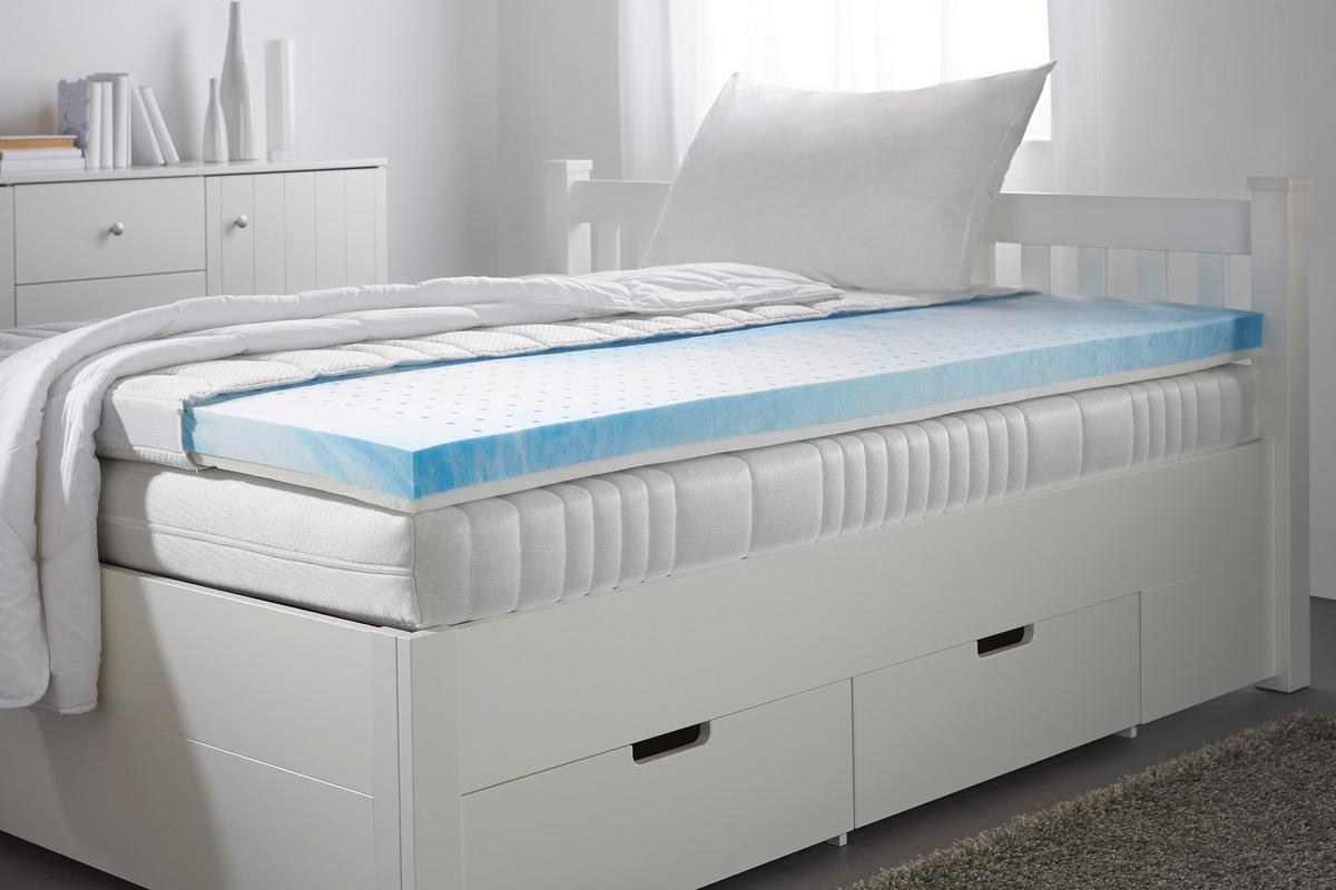 Topper Gel-Feel H1 ca. 100x200cm - Weiß, Textil (100/200cm) - Nadana