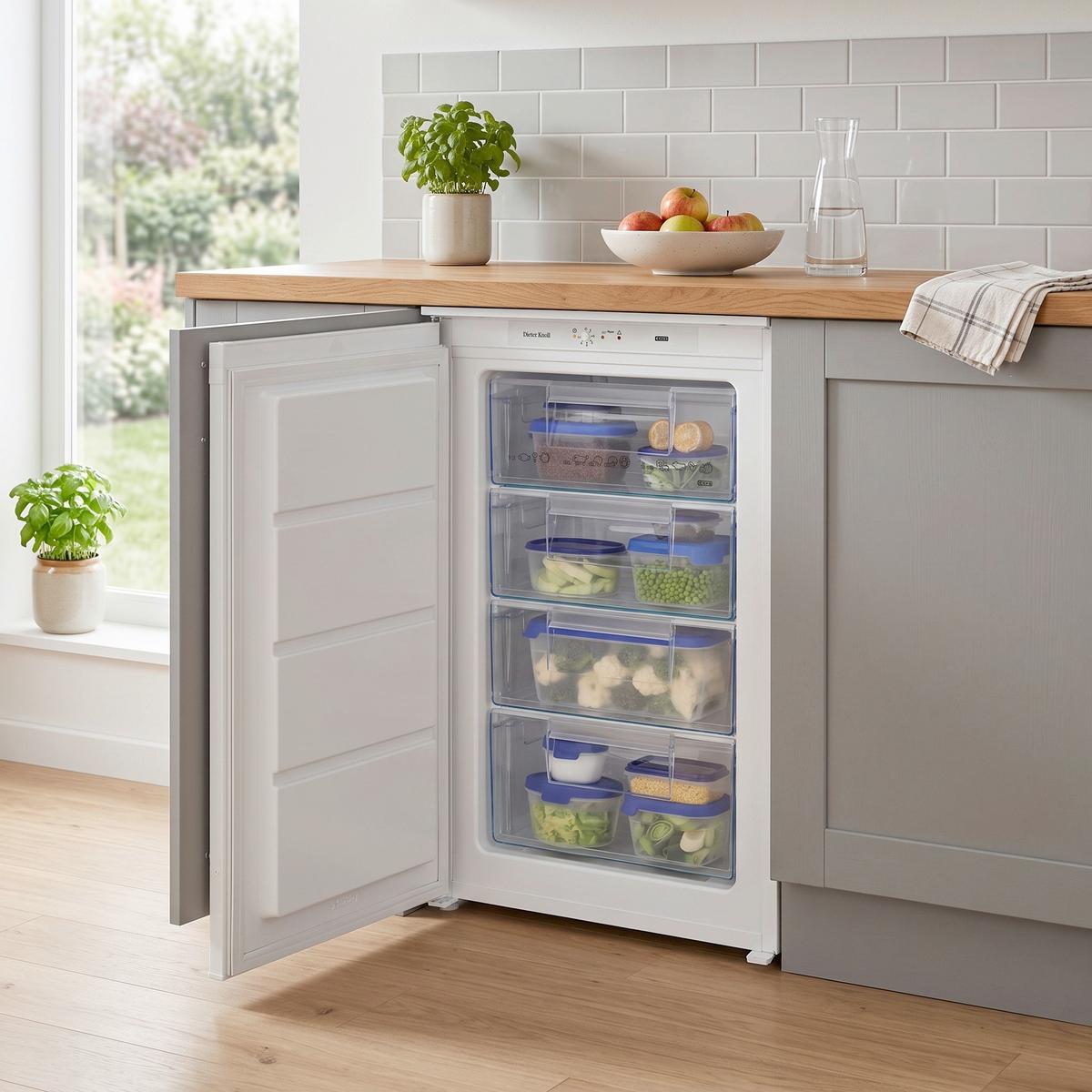 Gefrierschrank DKFU0985SK - Weiß, Basics, Kunststoff/Metall (54/87,3cm) - Dieter Knoll