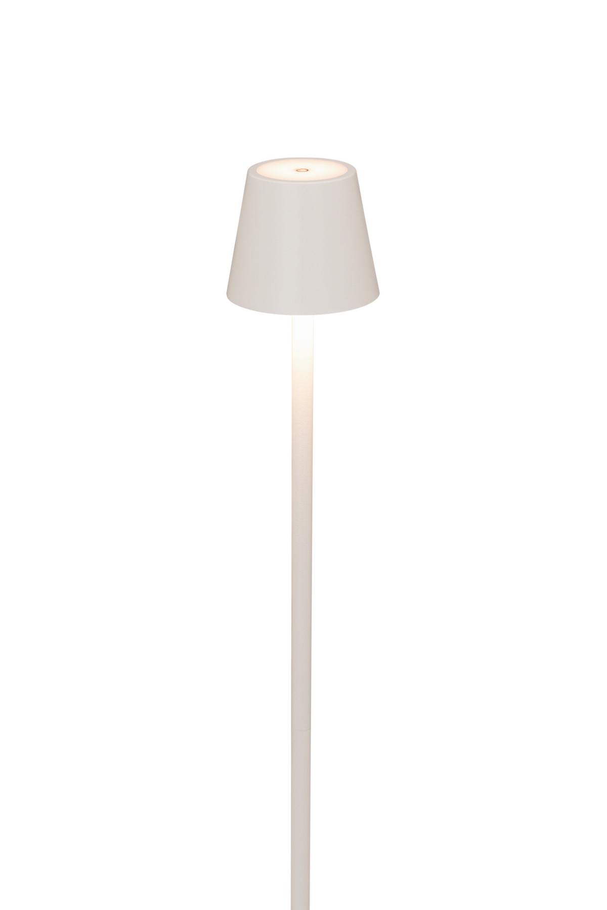 AKUMULATOROWA LAMPA STOJĄCA SEATTLE *SBN* - biały, Konventionell, metal (20/117cm) - Novel