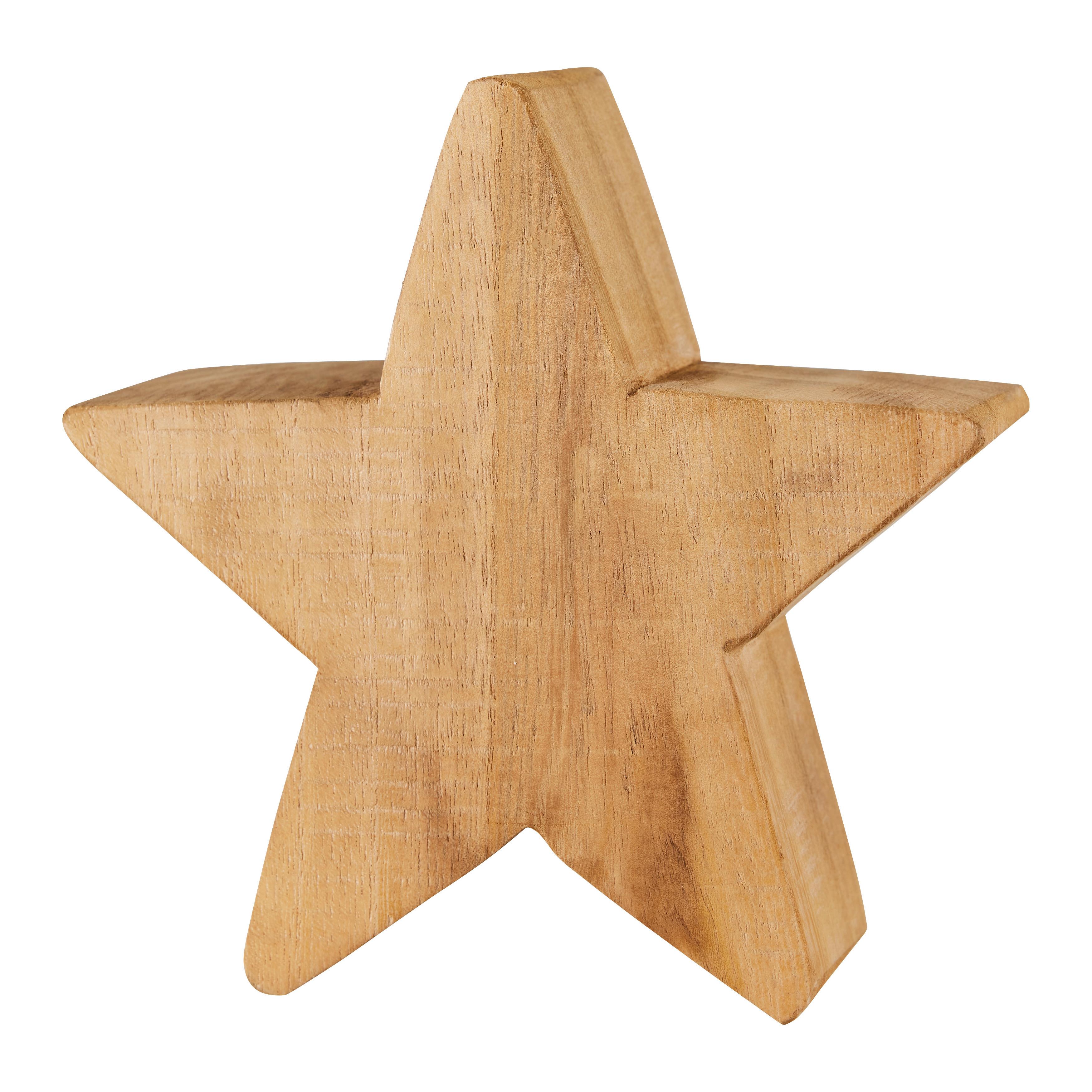 Dekostern Adele Naturfarben - Naturfarben, Konventionell, Holz (20/20/7cm) - Modern Living