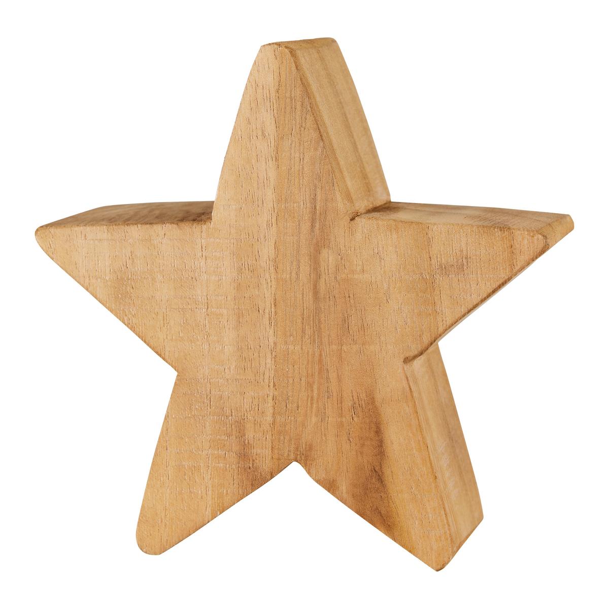 Dekostern Adele Naturfarben - Naturfarben, Konventionell, Holz (20/20/7cm) - Modern Living