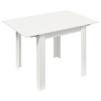 Esstisch Vcm Esstisch "pesoli"80/120x80 - Weiss, Modern, Holzwerkstoff (80-120/80/75,5cm) - MID.YOU