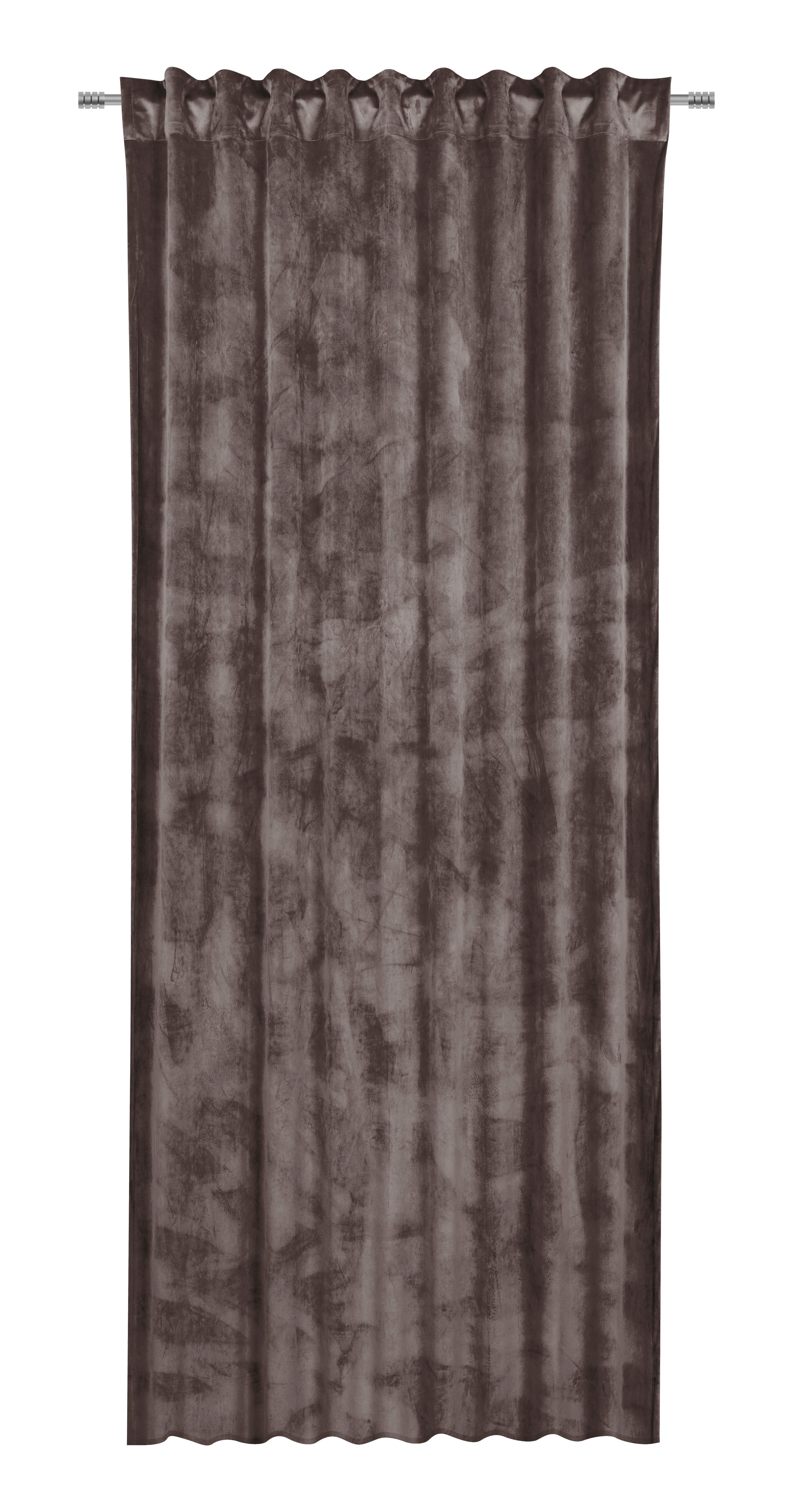 Fertigvorhang Viola in Braun ca. 140x245cm - Braun, KONVENTIONELL, Textil (140/245cm) - Premium Living