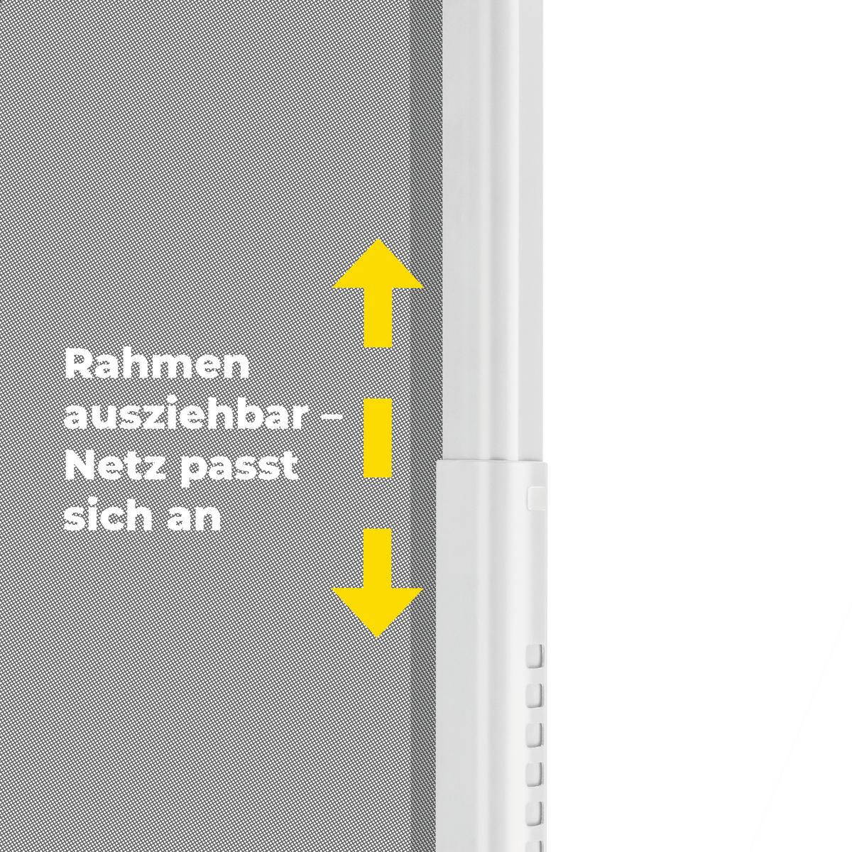 SIATKA PRZECIW KOMAROM TELESKOP - biały, Basics, tworzywo sztuczne/metal (115/135cm)