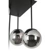 TAKLAMPA LIP - kromfärg/svart, Modern, metall/glas (41/41/61cm) - Mömax