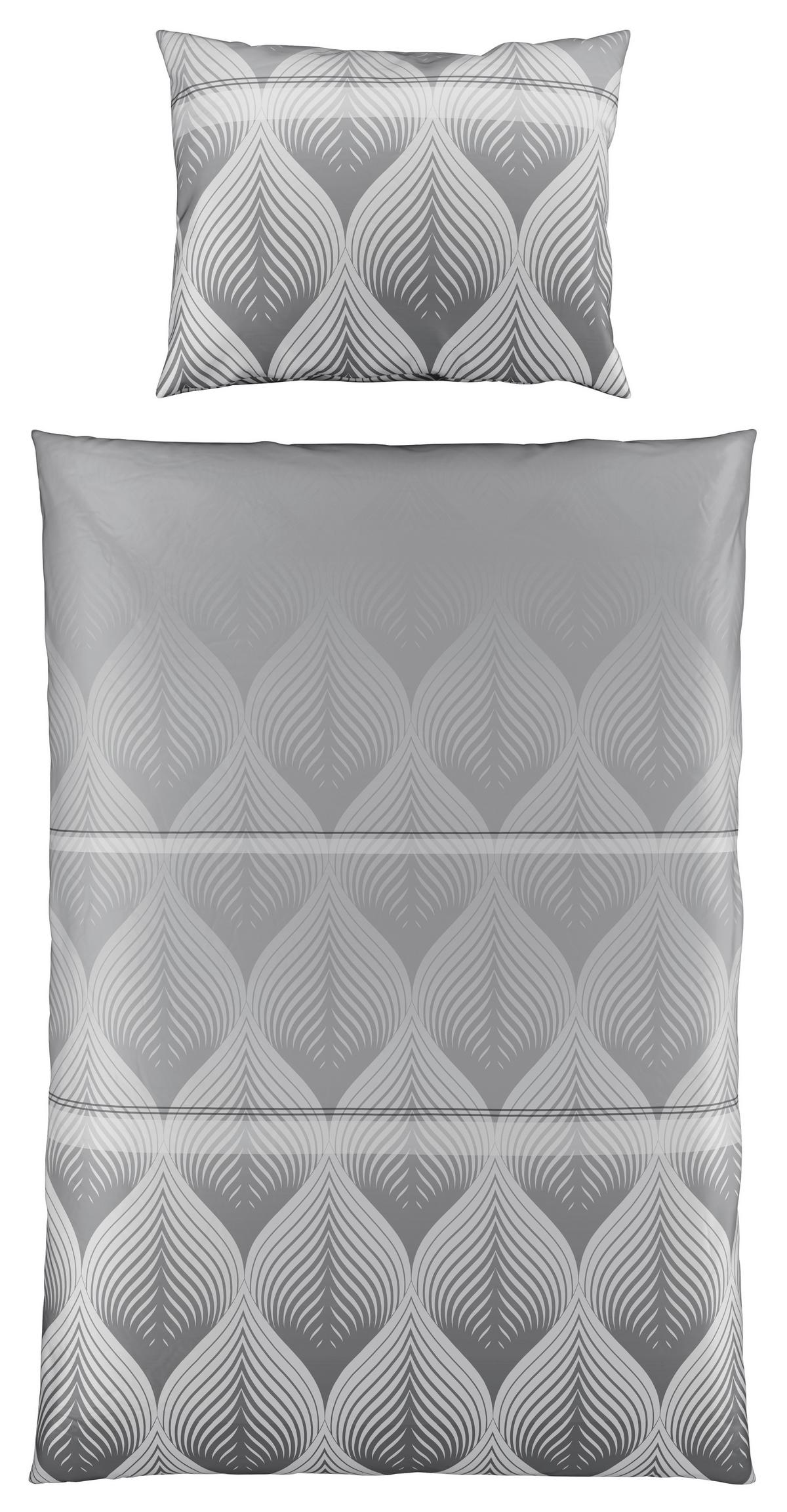 Ágyneműhuzat-garnitúra Domps - szürke, Modern, textil (140/200cm) - Modern Living