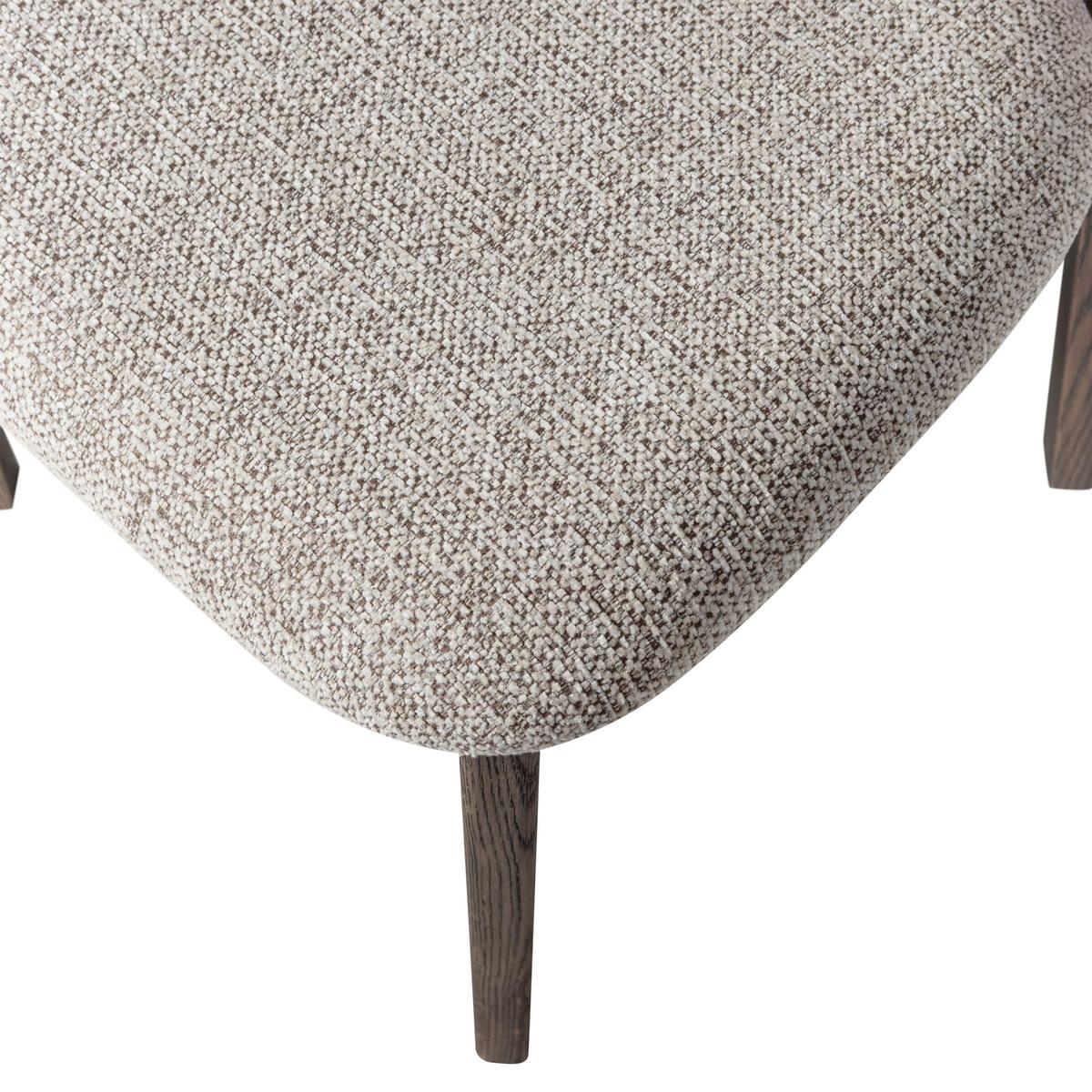 Stuhl-Set Udar 2er-Set Natur/Dunkelbraun - Dunkelbraun/Naturfarben, MODERN, Holz/Textil (51/82/60cm) - Livetastic