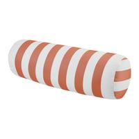 Nackenrolle Amore Streif Orange/Weiß ca. 15x45cm - Orange/Weiß, Textil (15/45cm) - Mömax