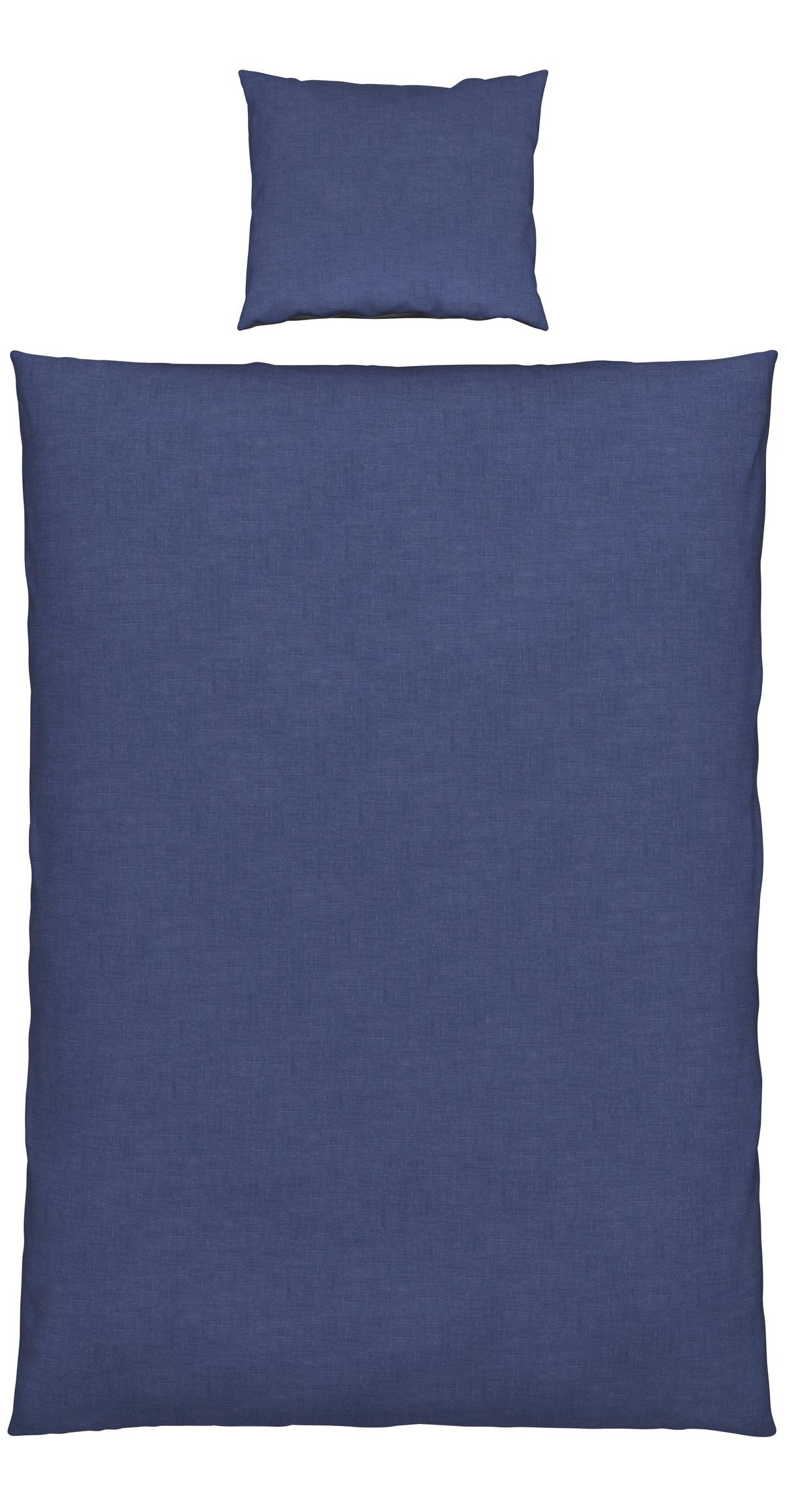 BETTWÄSCHESET NOAH WENDE - Blau, Textil (160/210cm) - Modern Living